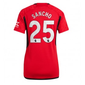 Damen Fußballbekleidung Manchester United Jadon Sancho #25 Heimtrikot 2023-24 Kurzarm